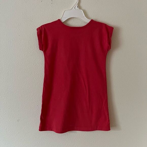 Hanna Anderson girl's size 6/7 red shift dress. - Picture 2 of 4